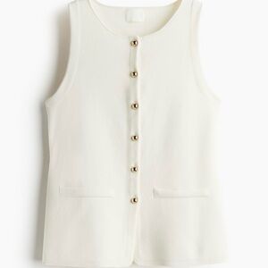 H&M Button Front Vest